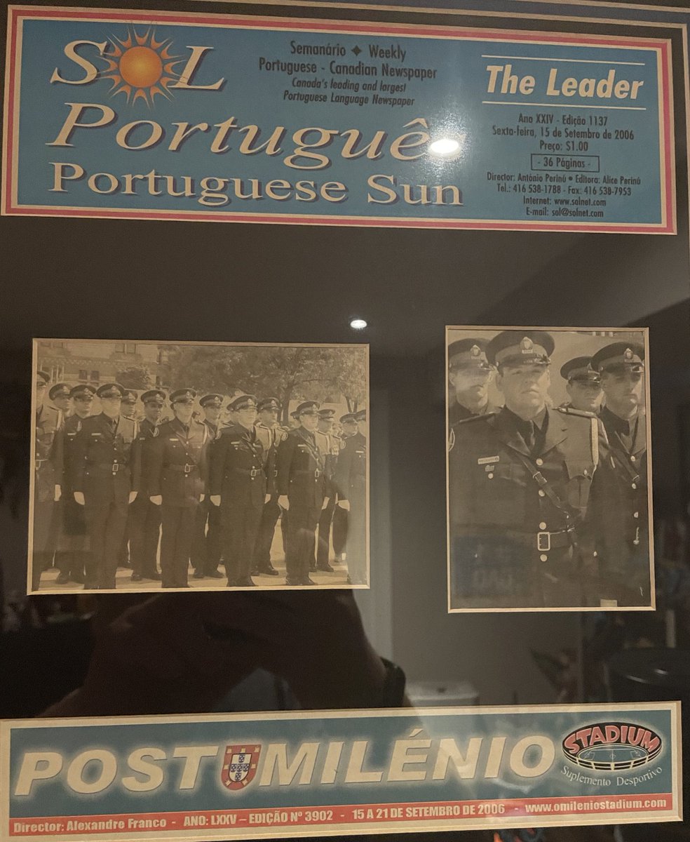 Today, is my anniversary as I complete 18 years of service with @TorontoPolice . Within a few months I would appear in two Portuguese newspapers celebrating our recruit class graduation at City Hall. I remember the nerves I had and the pride inside me to be starting this career.