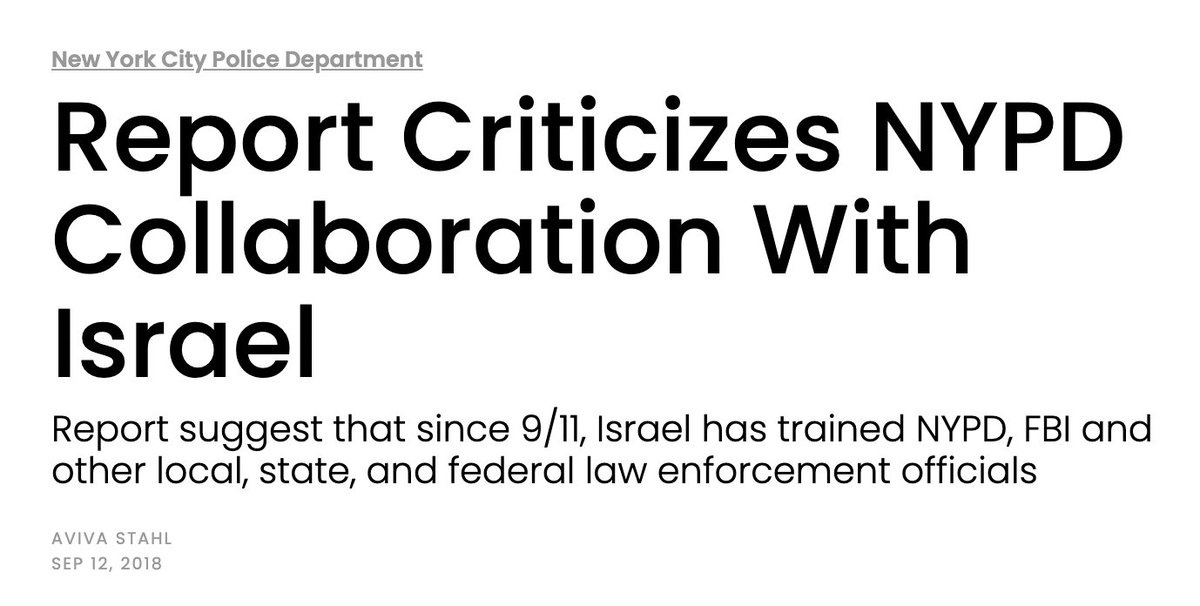 Not sure, but I don't think the IDF-trained NYPD rounding up American college kids is going to have a de-radicalizing effect.