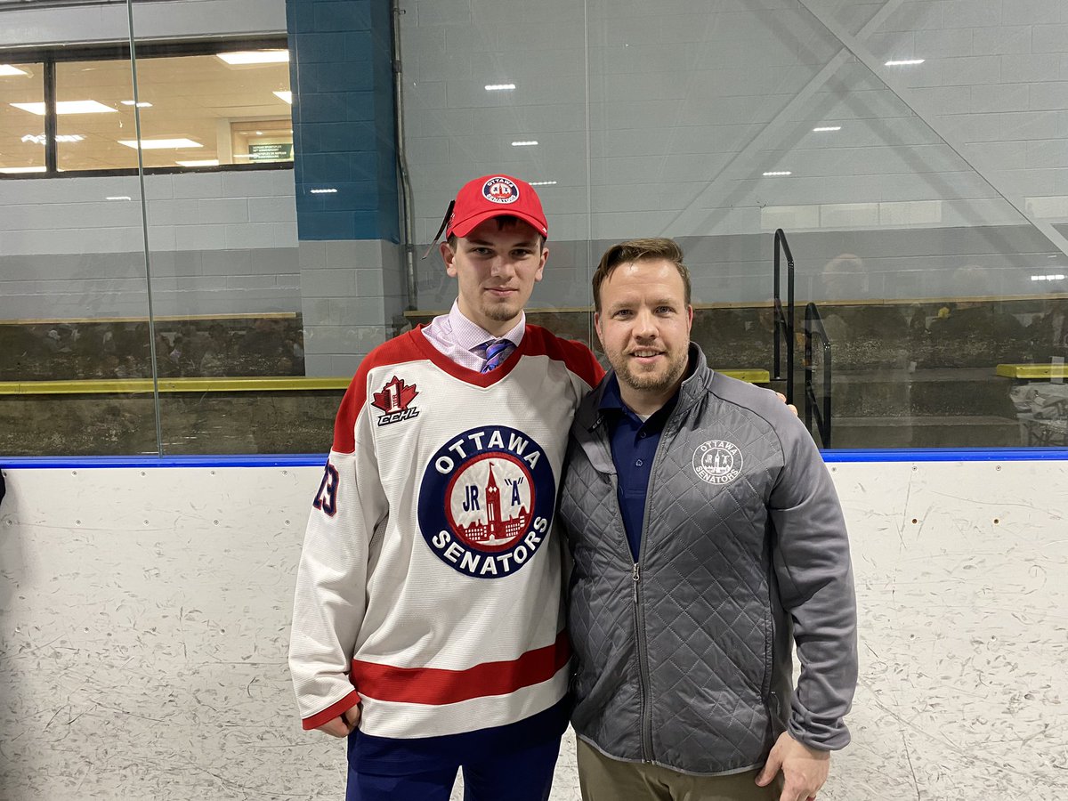 With our ninth round selection we are proud to select: Zack Langlois (Wild U16) “Feels pretty good! I’m looking forward to meeting the guys and getting on the ice.” - Zack Langlois #Draftday #Nodaysoff #JrA #OJS