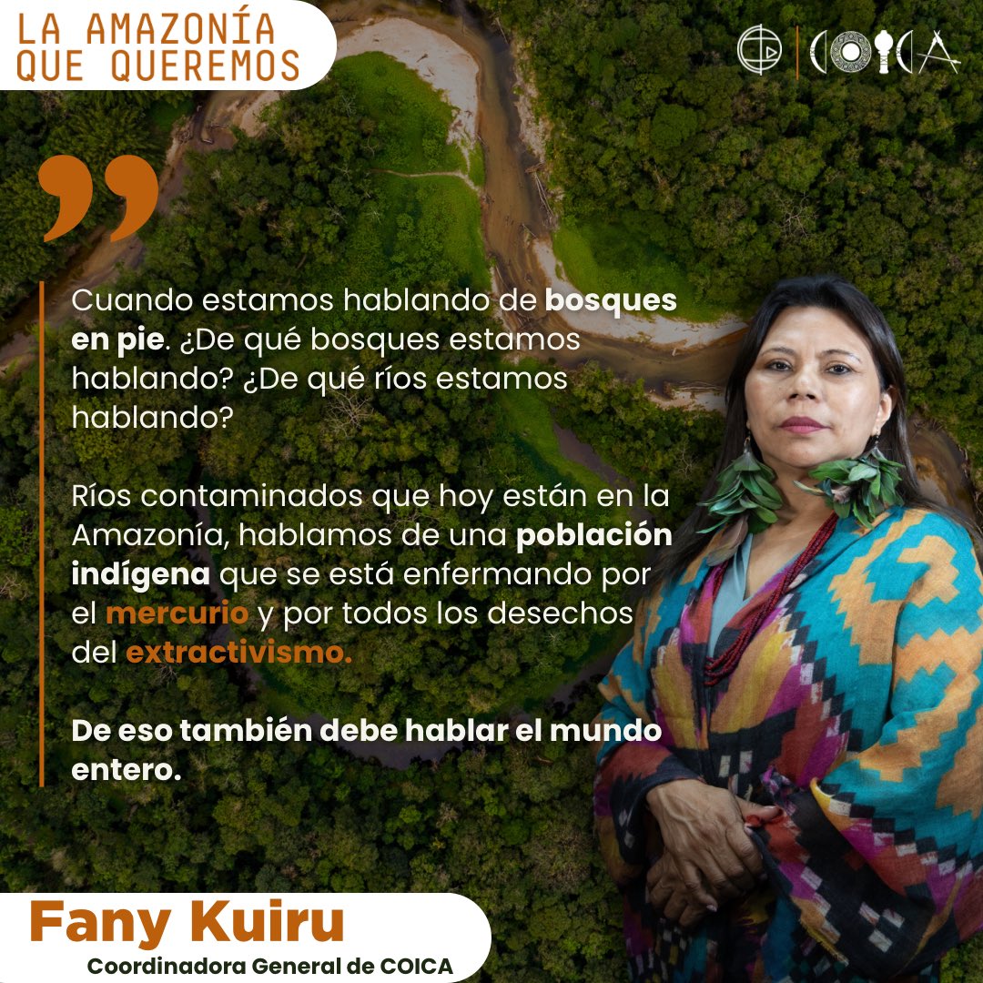 Si queremos hablar de bosques en pie, TENEMOS que hablar de las AMENAZAS que la Amazonía y su gente enfrentan 🚨 La Amazonía no puede mantenerse VIVA, si su gente está MURIENDO ☠️