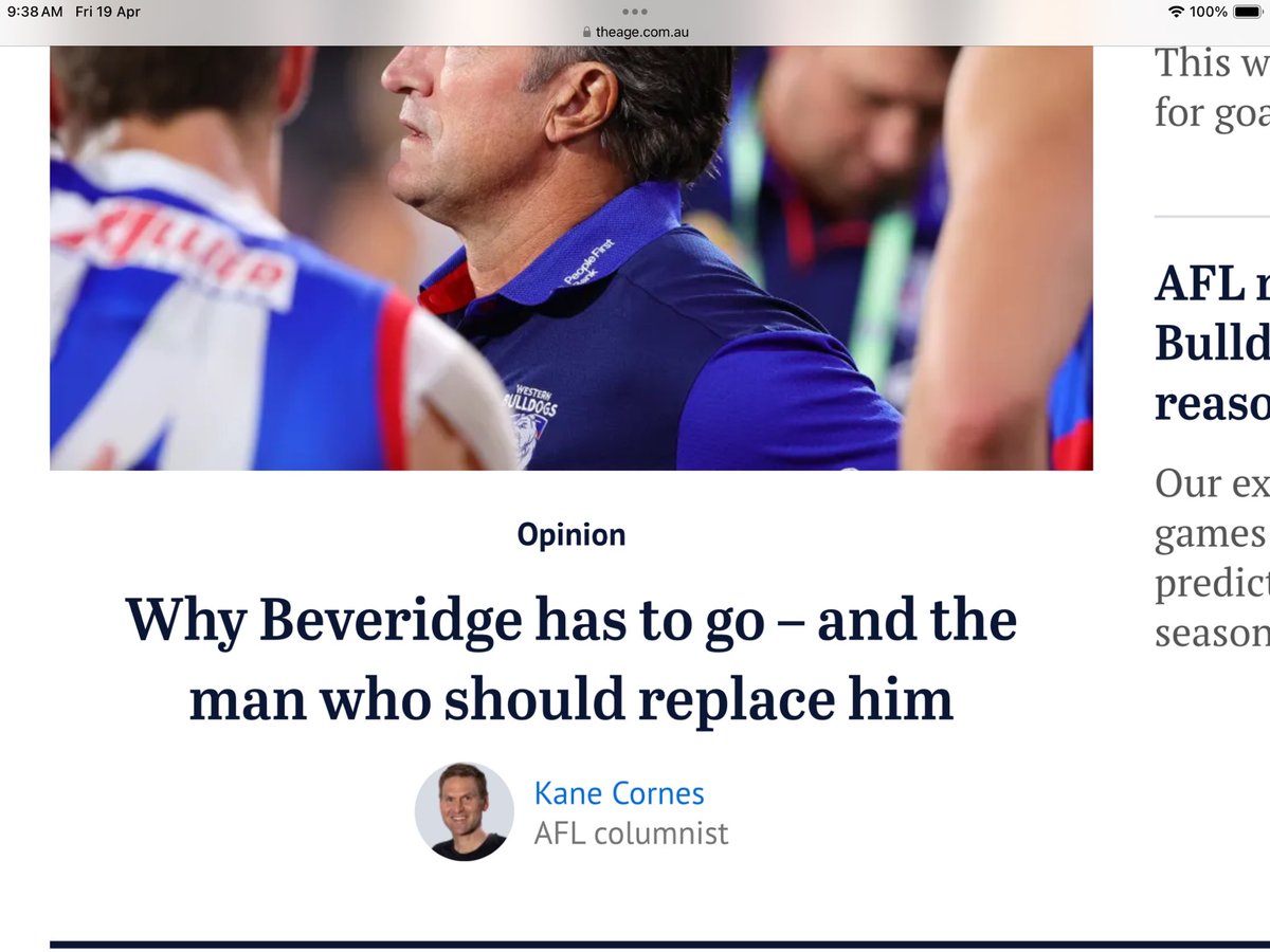 mauricebilli's tweet image. I like that @kanecornes doesn’t sit on the fence. Does one swallow make a summer? 🤔 #AFL