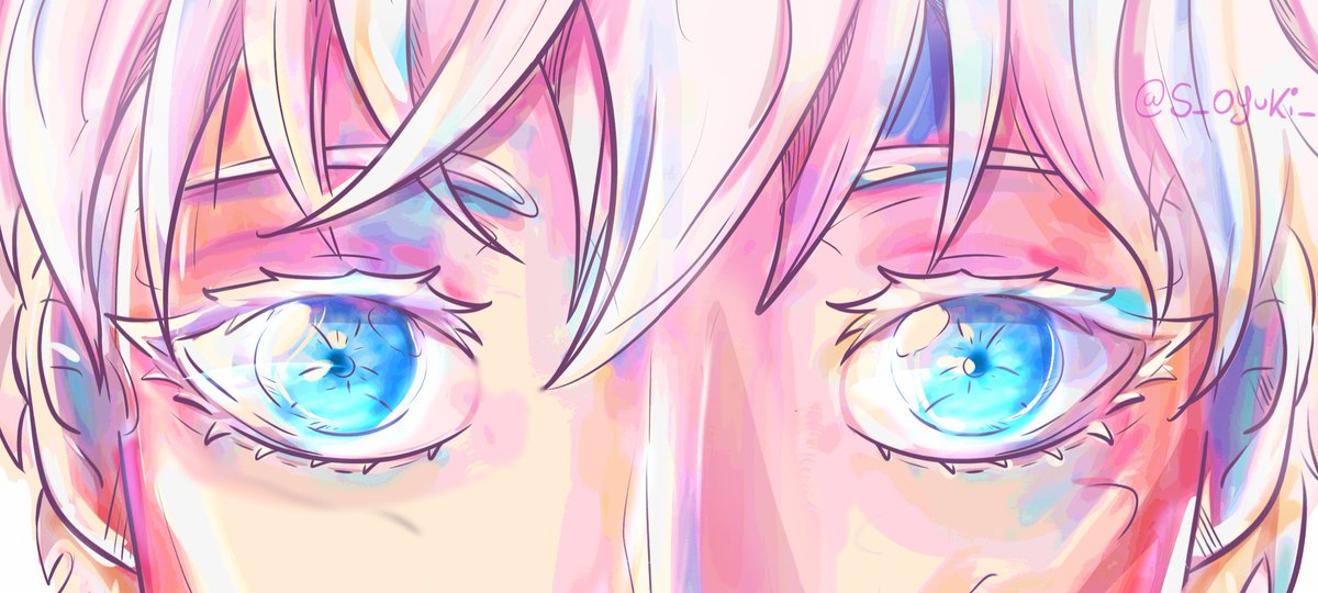 s_oyuki_'s tweet photo. Gojo's eyes
#jjk #呪術廻戦 https://t.co/Pmg01A922q