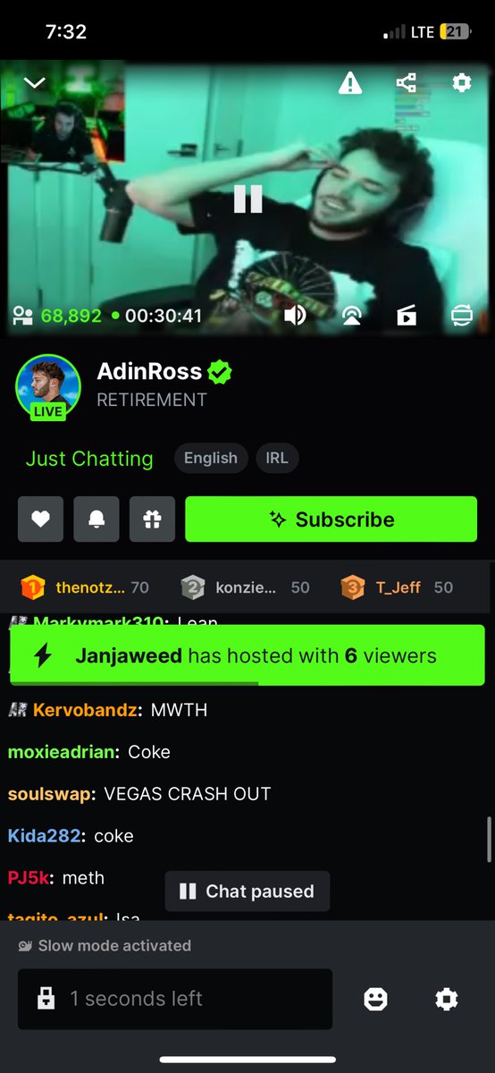 adinraws's tweet photo. EVERYONE TUNE INTO @adinross RETIREMENT STREAM #adinross #retirement https://t.co/yeRhvpNOz9