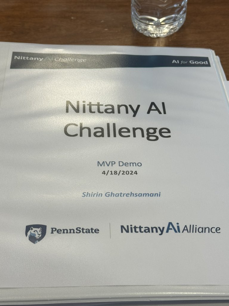 Shirin Ghatrehsamani, PhD (She/Her) (@ghsshirin) on Twitter photo Another hightech event this week that I was honored to serve as a judge #NittanyAiAlliance 
#BioWatch won the first place 
So proud of you Yanqiu Yang and Kittiphum Pawikhum. Great job ππ
#Agtech #AI #Robotics #mechatronics #WeAre #PennState #AgEngineering Another hightech event this week that I was honored to serve as a judge #NittanyAiAlliance 
#BioWatch won the first place 
So proud of you Yanqiu Yang and Kittiphum Pawikhum. Great job ππ
#Agtech #AI #Robotics #mechatronics #WeAre #PennState #AgEngineering