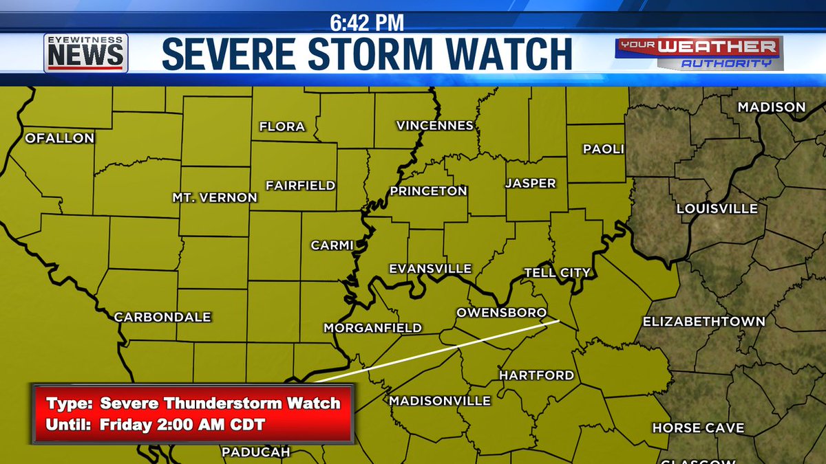 A SEVERE THUNDERSTORM WATCH is in effect for the following area(s) #tristatewx #EWNWeather