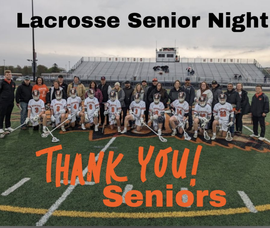Thank you Lacrosse Seniors and their Families.