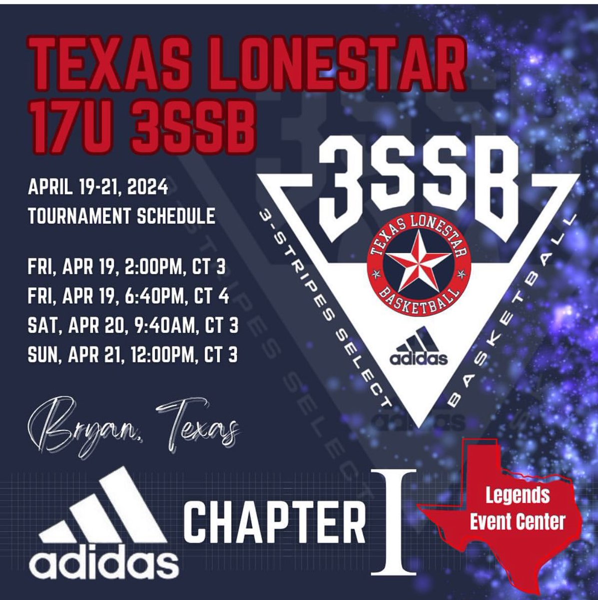 Audriana Wright (@audriwright14) on Twitter photo Here is my schedule for <a href="/3SSBGCircuit/">3Stripes Select Basketball Girls Circuit</a> chapter 1
<a href="/TLSBasketball/">Texas LoneStar</a> Here is my schedule for <a href="/3SSBGCircuit/">3Stripes Select Basketball Girls Circuit</a> chapter 1
<a href="/TLSBasketball/">Texas LoneStar</a>