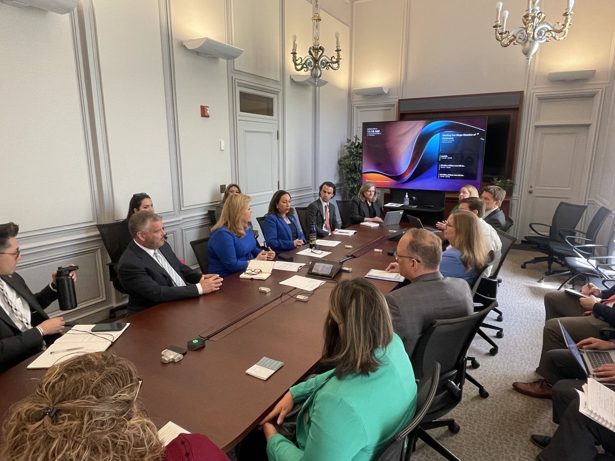 Our Washington DC trip included a meeting with the U.S. Environmental Protection Agency to discuss the pollution from the Tijuana River Valley and plans to secure sustainable funding to implement infrastructure projects and address transboundary pollution. #VivianMoreno #SDinDC