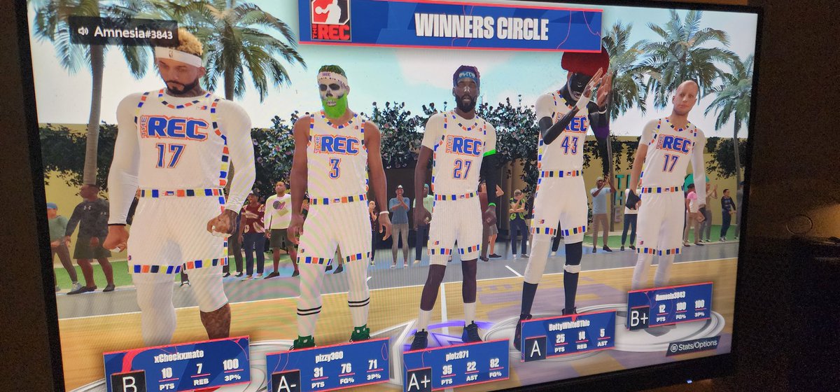 Plotz871's tweet photo. That's nasty #nba2k24. Other PG went crazy but you gotta win the game bro https://t.co/ZxQjFDJqx0