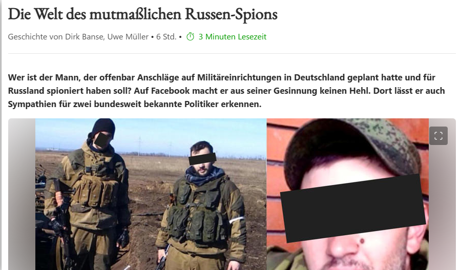 Ich frage mich, was sich alle so aufregen! Wenn Deutschland den Ukraine-Krieg einseitig gegen die Russen unterstützt, ist doch klar, dass der Gegner nachhaltige Aktionen setzen würde.