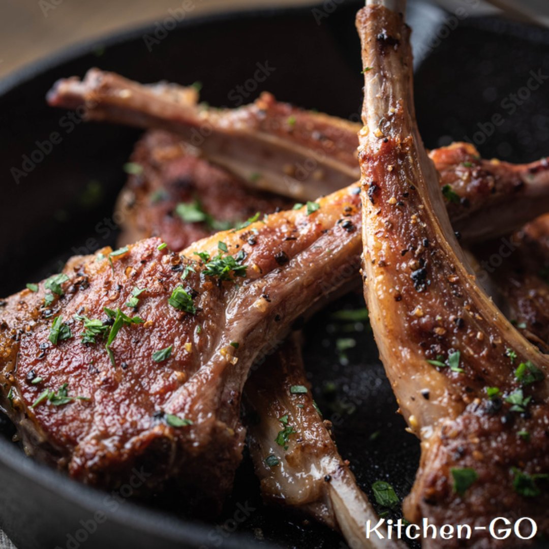 Grilled lamb chops are a traditional Greek dish that is popular throughout the country and usually enjoyed as the main course.  #paidakia #grilledlambchops #greekdish #lambchops #kitchengo #cooking #foodie #foodlover #herbs #spices #herbsandspices #shakers #grinders