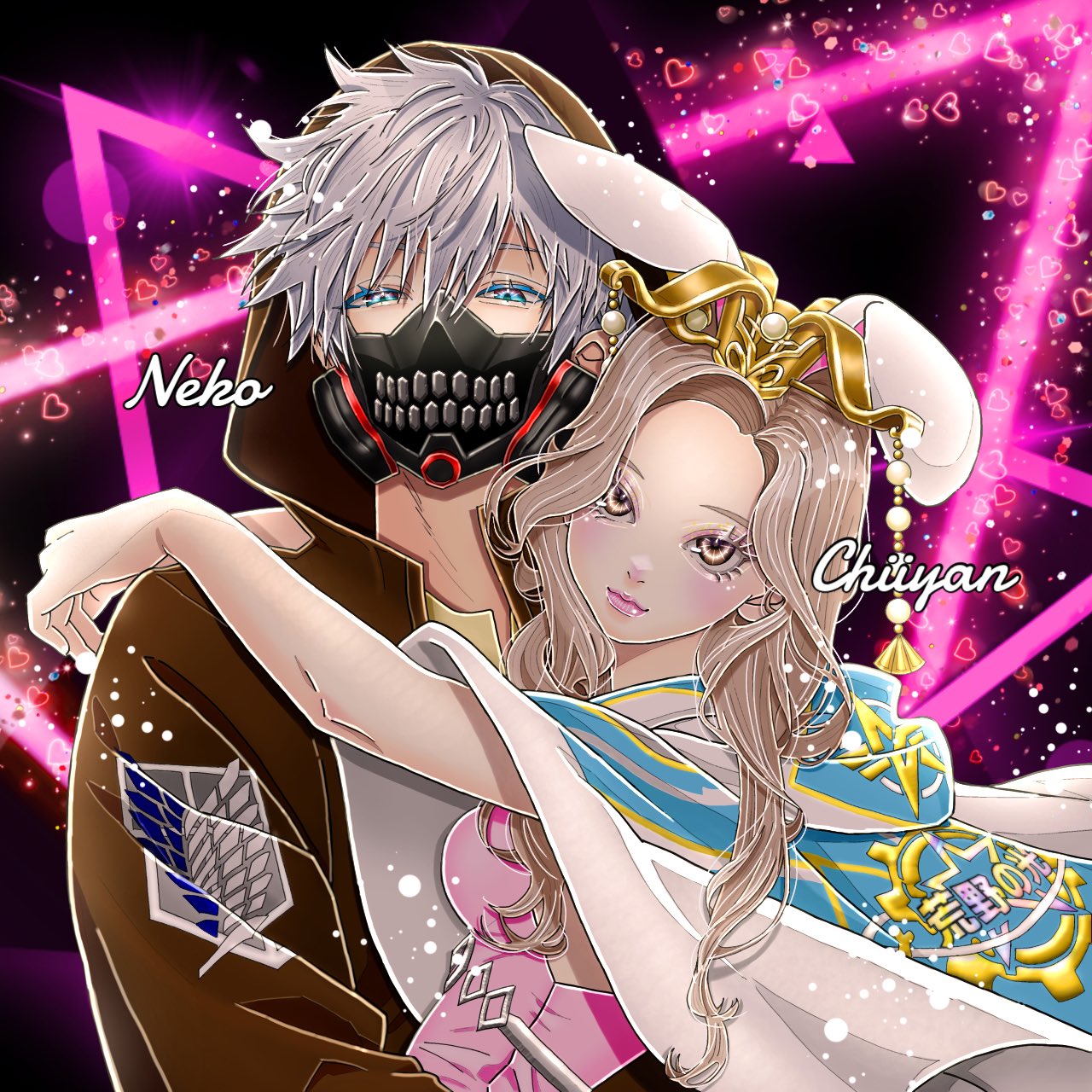 イラストオーダー アイコン依頼 ペアアイコン