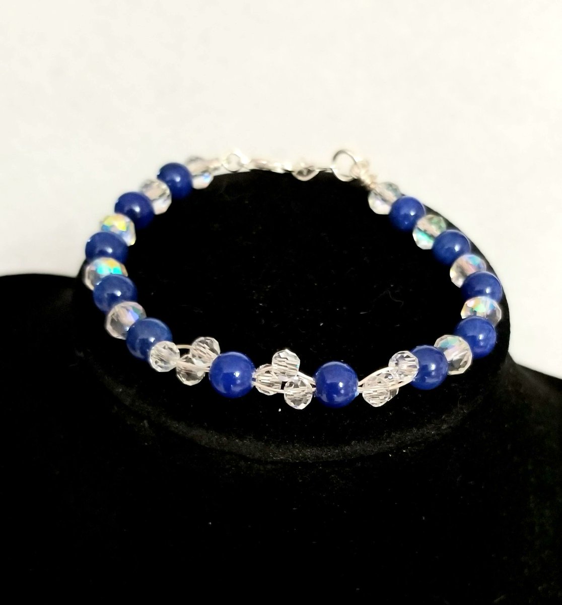 Blue Jade & Crystal Bracelet ♡ #jewelry #motherofthebride #bridaljewelry #bracelet #bracelets #jade #bluejade #beadedbracelet #gemstonebracelet #giftsforher #handmadejewelry #handmadegifts #Mothersday #mothersdaygift #Mothersdaygifts #Etsy 

etsy.me/3vUWIar via @Etsy
