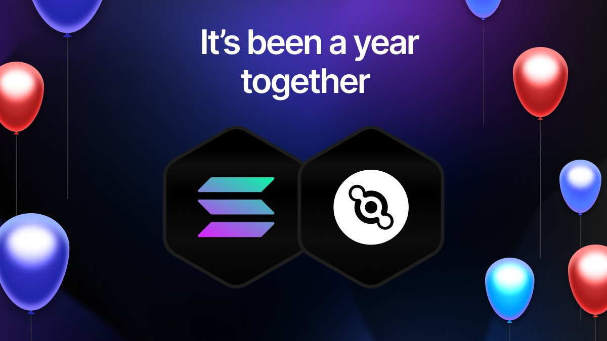 helium's tweet photo. 1/ Happy Migration-versary!! 🎈🎈🎉🎉 It’s been a year since Helium migrated to @Solana, and the Network has never been stronger! Let’s take a look back over the last year: https://t.co/mrhrRwVXd8
