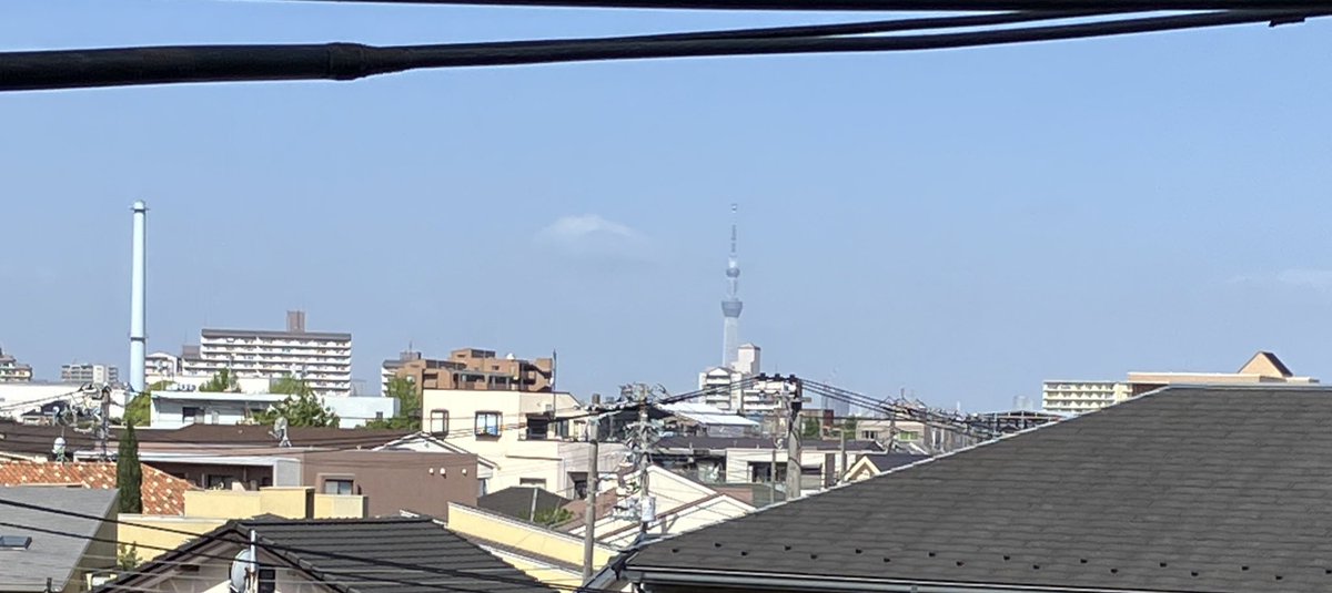 小さいけどスカイツリー見えた。
だから何だっていうね。