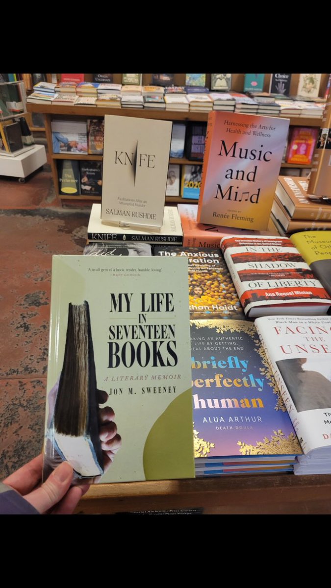 A friend bought my new memoir at an independent bookstore in Chicago today. Which is cool because the official publication date is not until May 7, so having it out on the front table now is a bit of bookseller rebellion.