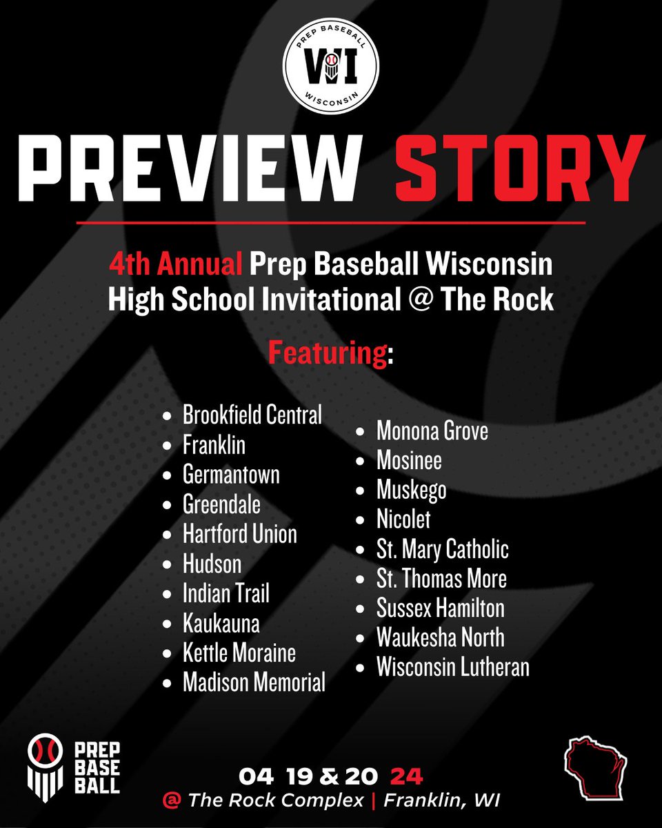 𝚃𝚘𝚖𝚘𝚛𝚛𝚘𝚠 ... 🌅 #PBRatTheRock is back for the 4th Annual HS Invitational at The Rock Complex. We previewed Friday's matchups in the post within, featuring some need-to-know talent headed to Franklin, Wis. 𝙎𝙏𝙊𝙍𝙔 🔗 loom.ly/7_kBi7w