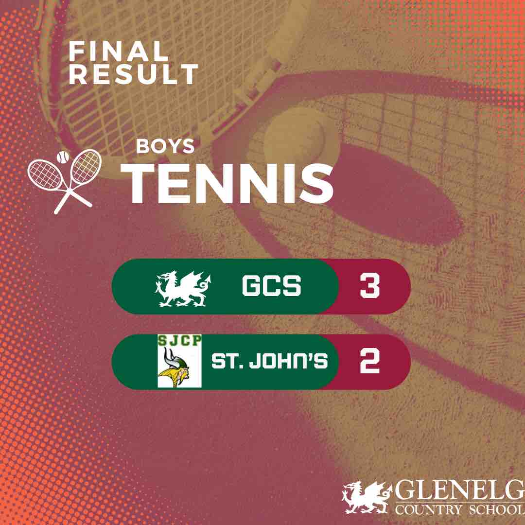 Another win for Boys Tennis. Dragons get wins from #1 Singles: Holger Nissen ‘26, #1 Doubles: Aiden Allen ‘25 and Yitao Liu ‘24, and #2 Doubles: Luke Jackson ‘26 and Yash Gunisetty ‘25. #godragons #glenelgcountry