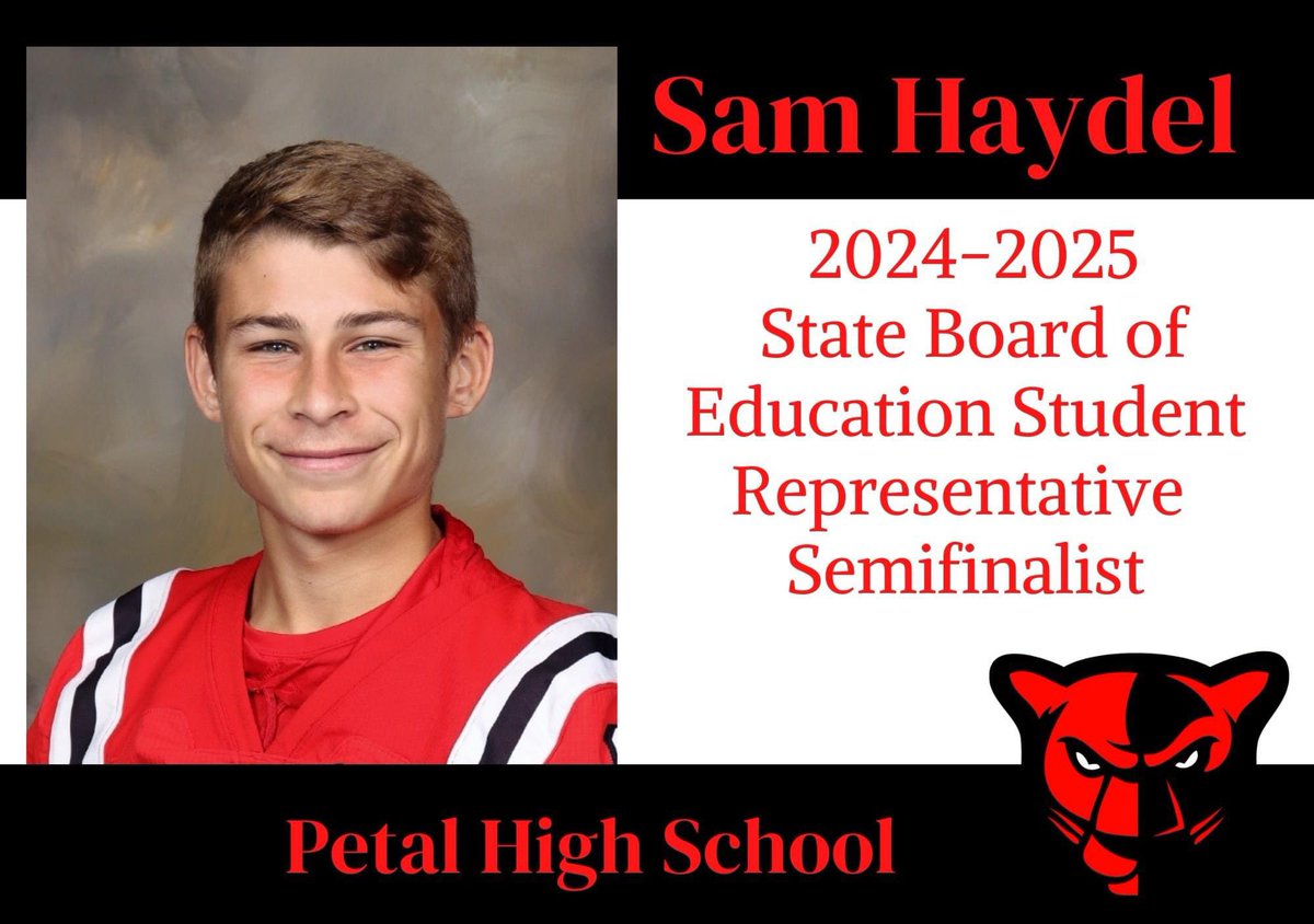 WEarePETAL's tweet photo. Congratulations Sam Haydel! https://t.co/1ZC6a3M0ub

#WEarePETAL https://t.co/X2kmYpY04A