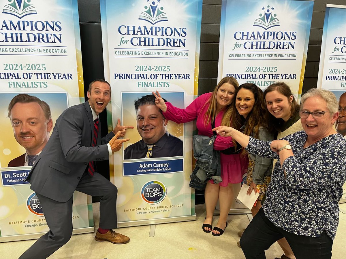 Loved seeing <a href="/CockeysvilleMS/">Cockeysville Middle</a> supporting their principal and a BCPS Principal of the year finalist. So fun to cheer on my colleague and friend <a href="/MrCarneyCMS/">Mr. Carney</a> !!!
