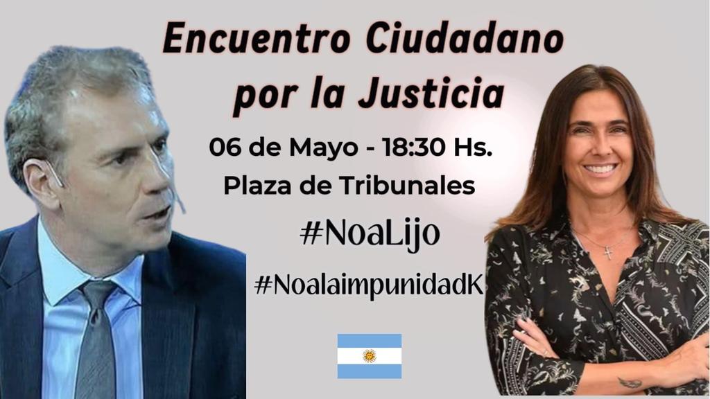 El 6/5 Palacio de Tribunales. 18:30 Hs. Sumate al encuentro Ciudadano POR LA JUSTICIA! #06MNoALijo #NoALaImpunidad @ArielSqueff1977 @Bichuok1 @YesicaY86 @Oriland1 @MitreLilia @GRANDMA2206 @ilusion015 @mrgr2011 @Palermo27314742 @sancoucou