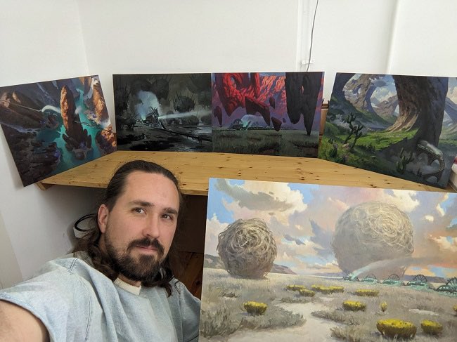 Learn about what a Magic artist has been up to lately and his cycle of basic lands