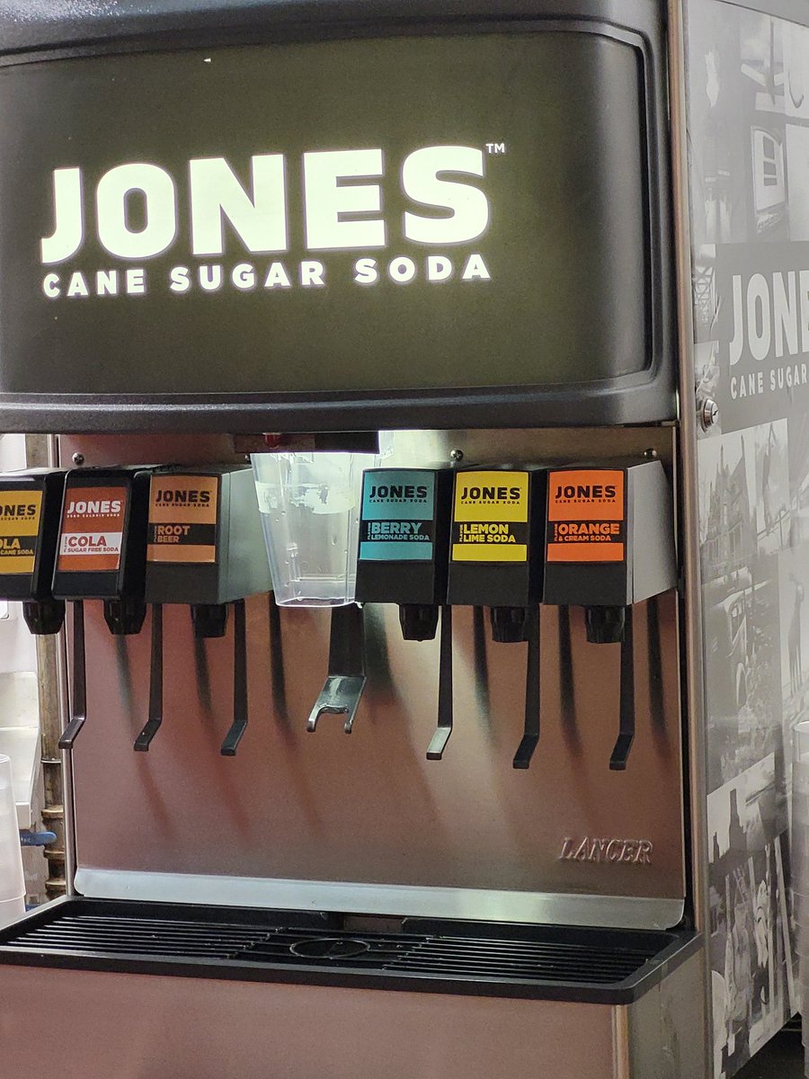 BREAKING: The drink fountain at Bodegoes is now all Jones Soda!