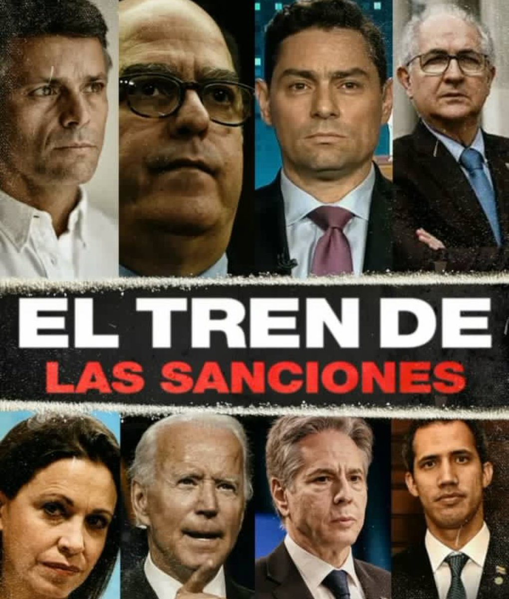 #ElTrenDeLasSanciones es promovido por #ElTrenDeGuaidó socio de @MariaCorinaYA y sus complices