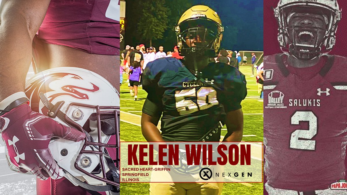2025 DL Kelen Wilson @kelen_wilson2 Sacred Heart-Griffin (IL) set for a Saturday visit with Southern Illinois @SIU_Football