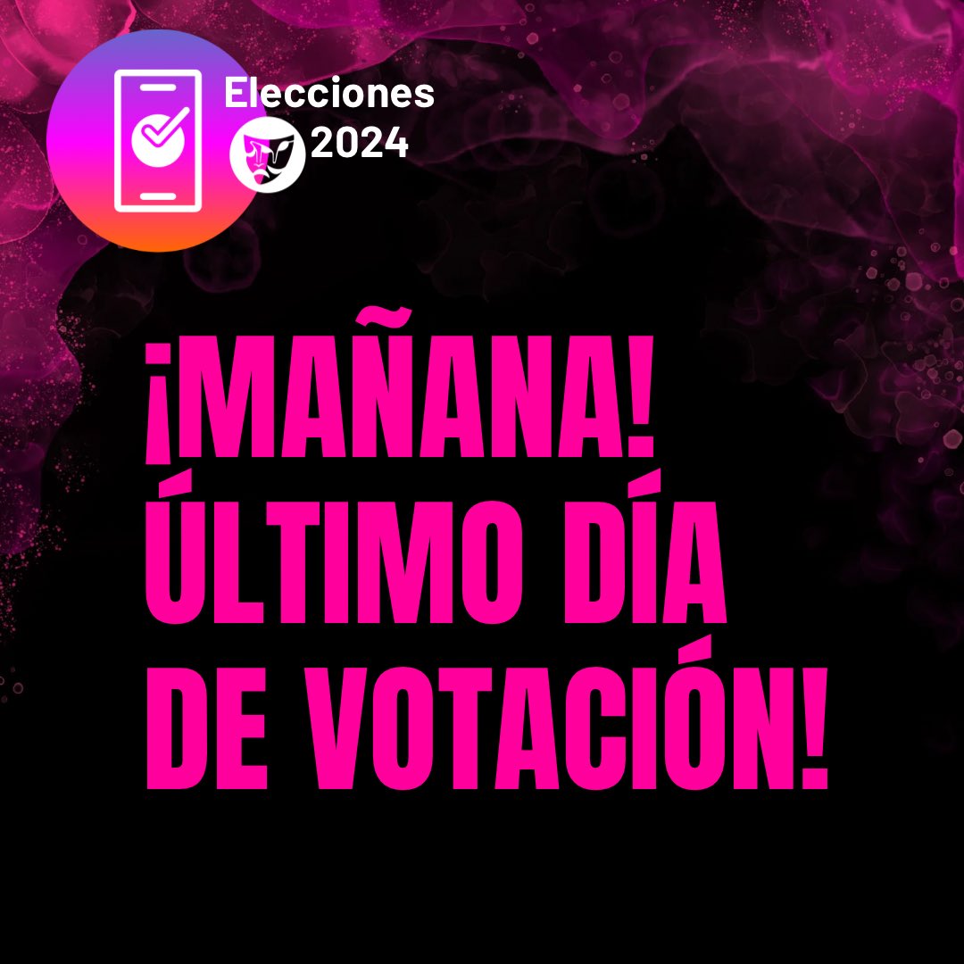 Si aún no has votado, mañana es último día! No lo dejes pasar, tu voto cuenta. #YoSíVoto #EleccionesANDA2024