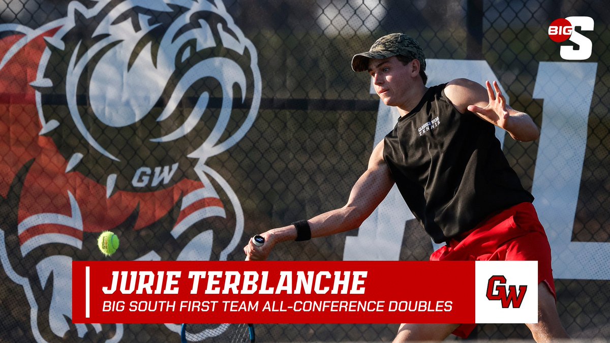 Jurie Terblanche has been named Big South First Team All-Conference Doubles‼️ 

#BornToRun🐾 #SkoDawgs🦴