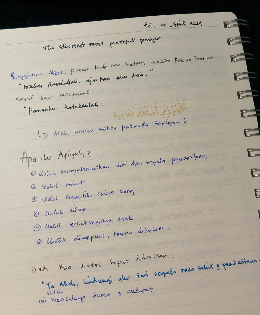 Doa paling pendek dan paling powerful. Nggak akan berat untuk diamalin setiap hari. Mau dihafal pun bisa cepat luar kepala. “Allahumma inni as-alukal-āfiyah” Artinya: Ya Allah, lindungi aku dari rasa sakit dan penderitaan.
