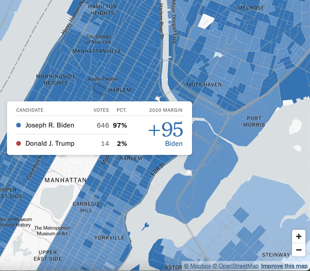 keithboykin's tweet photo. @Acyn Trump got just 2 percent of the vote in my precinct in Harlem in 2020. 🤦🏾‍♂️ https://t.co/fs5XqOtUyo