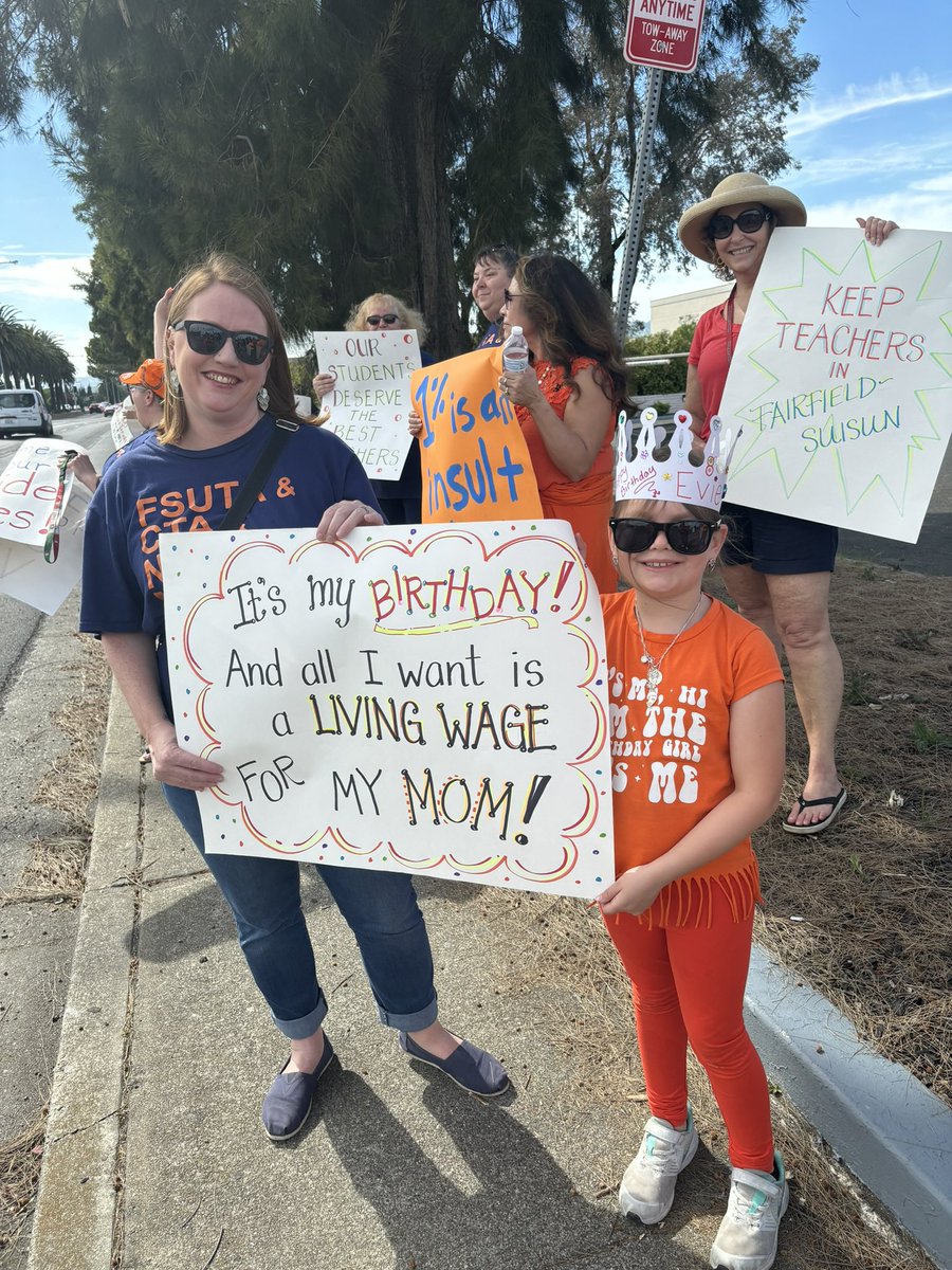 1% won’t pay the rent! Fairfield-Suisun educators want what’s best for students, which is to attract and retain highly qualified educators. Every student deserves a permanent educator in every classroom, who can afford to live in the district they teach. #FSUTAstrong #WeAreCTA