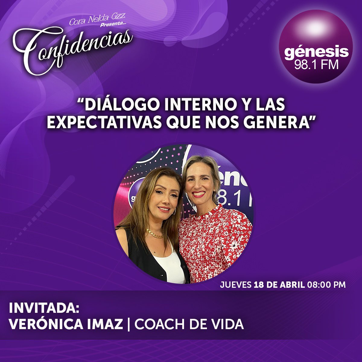 No te pierdas #Confidencias con Cora Nelda González y Verónica Imaz 🤩