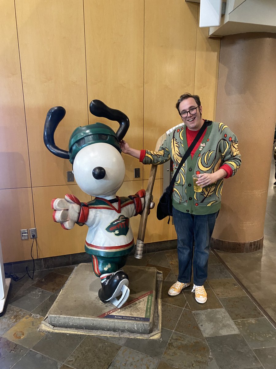 I met Snoopy at the Minnesota Wild game and he said he knew @dr_whobacca