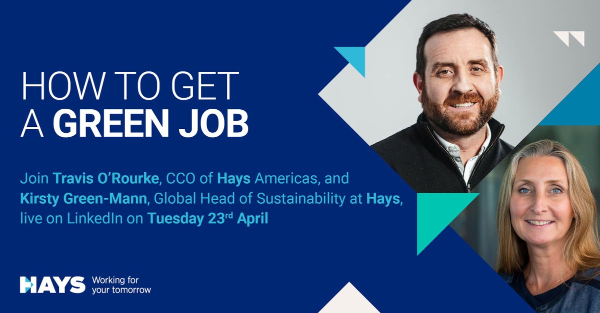 To recognise Earth Day, tomorrow Hays is running a special live event! 🌏 🌱  

HERE 👉 link.hays.com/3vJAWXa

#WorkingForYourTomorrow #LinkedIn #event