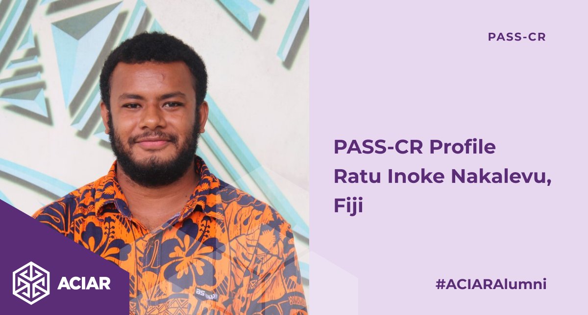 Ratu Inoke Nakalevu, #ACIAR @PASS_CR scholar from Fiji. Ratu's research aims to enhance freshwater prawn aquaculture for small pond owners in Fiji.

Read more bit.ly/3VYteTt

@UniSouthPacific @usceduau 

#ACIARAlumni #AgriculturalResearch #PacificAgriculture #TeamUSP