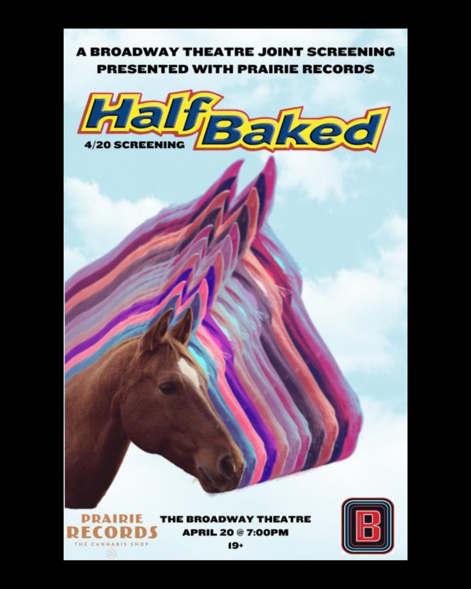 bwaytheatre's tweet photo. Calling all 'Half Baked' &amp; 'Return of the Living Dead' movie goers! 🍿 Join us Saturday for films, then head to @AmigosSK for the 10PM show feat. @SlowdownMolasse, Blue Youth, &amp; Little Darkness! Show your movie ticket at the Amigos door to get $10 entry! https://t.co/yuhuUFeer3 https://t.co/hHXH64Wtwk