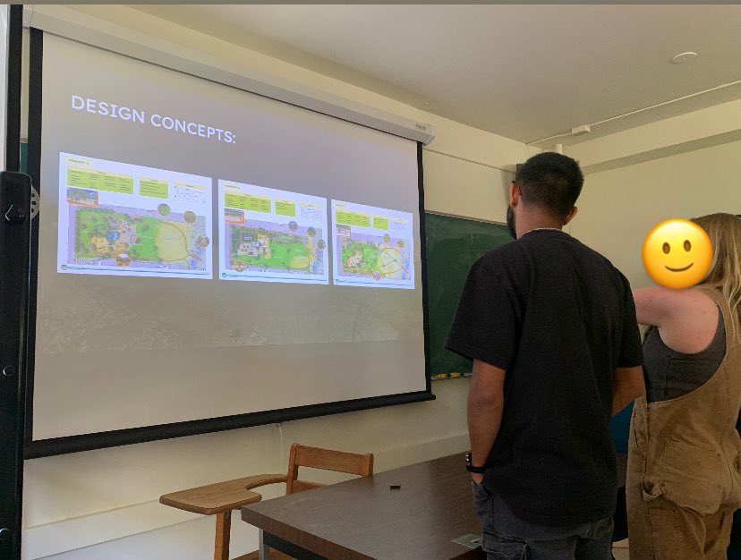 I'm so happy with myself designing and teaching a whole university course from the bottom up like eiii can you imagine?? On thurdays the students lead class and today we talked about urban park design and placemaking. I'm so proud of them! Look at them go! 🫶🏿🌿☺️