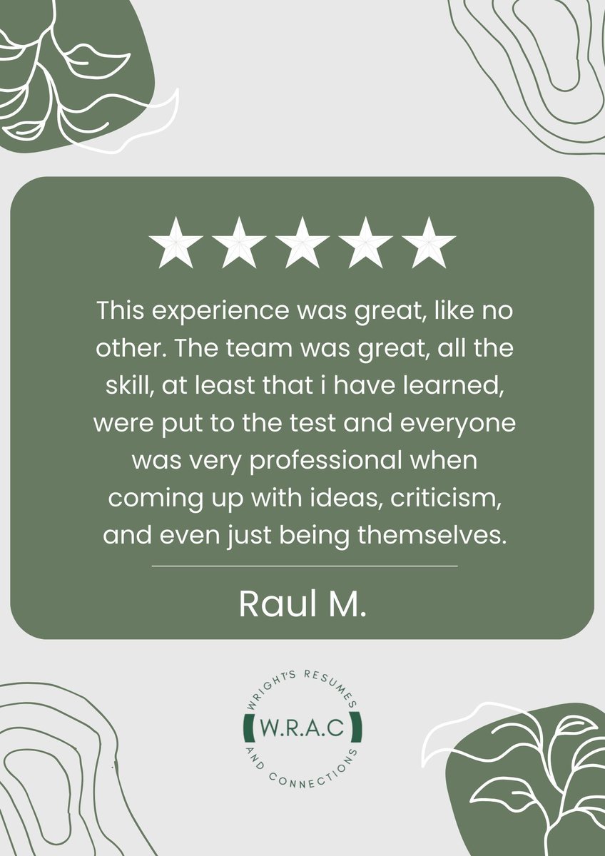 Raul's story 🙌: From overlooked to overbooked! Discover how our vreativity turned his career around, landing him a managerial position he thought was years away. 🎯#SuccessWithWright #CareerJourney #HiredWithWright #ResumeRevolution #InterviewWins
