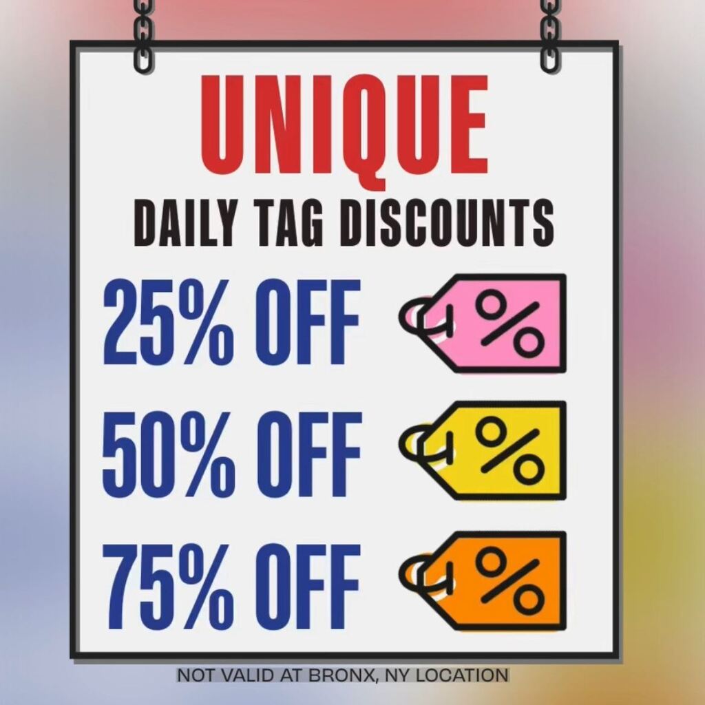 NEW #Discounts to #SaveBIG on these Tag Colors! #MyUniqueFinds