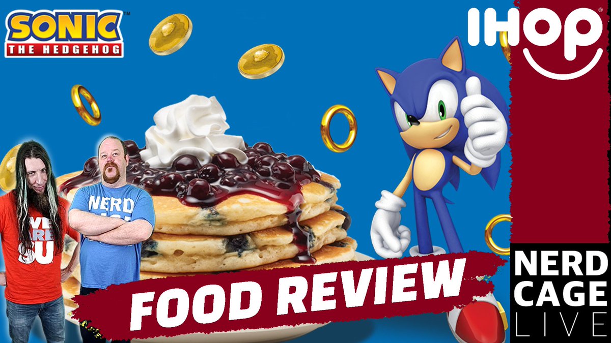 Tonight at 9:30pm ET, We Will Be Premiering Our Food Review for The Sonic The Hedgehog Menu at IHOP @nerd_cage @SaintGOfficial youtu.be/u2B0uzzJQsI