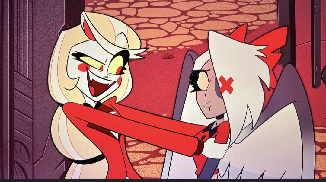 ‘Hazbin Hotel’ creator Vivienne Medrano confirms that Vaggie and Charlie will have a 2 hour make out session 

'They're gonna make out and stuff'
#chaggie #CharlieMorningstar #vaggiehazbinhotel