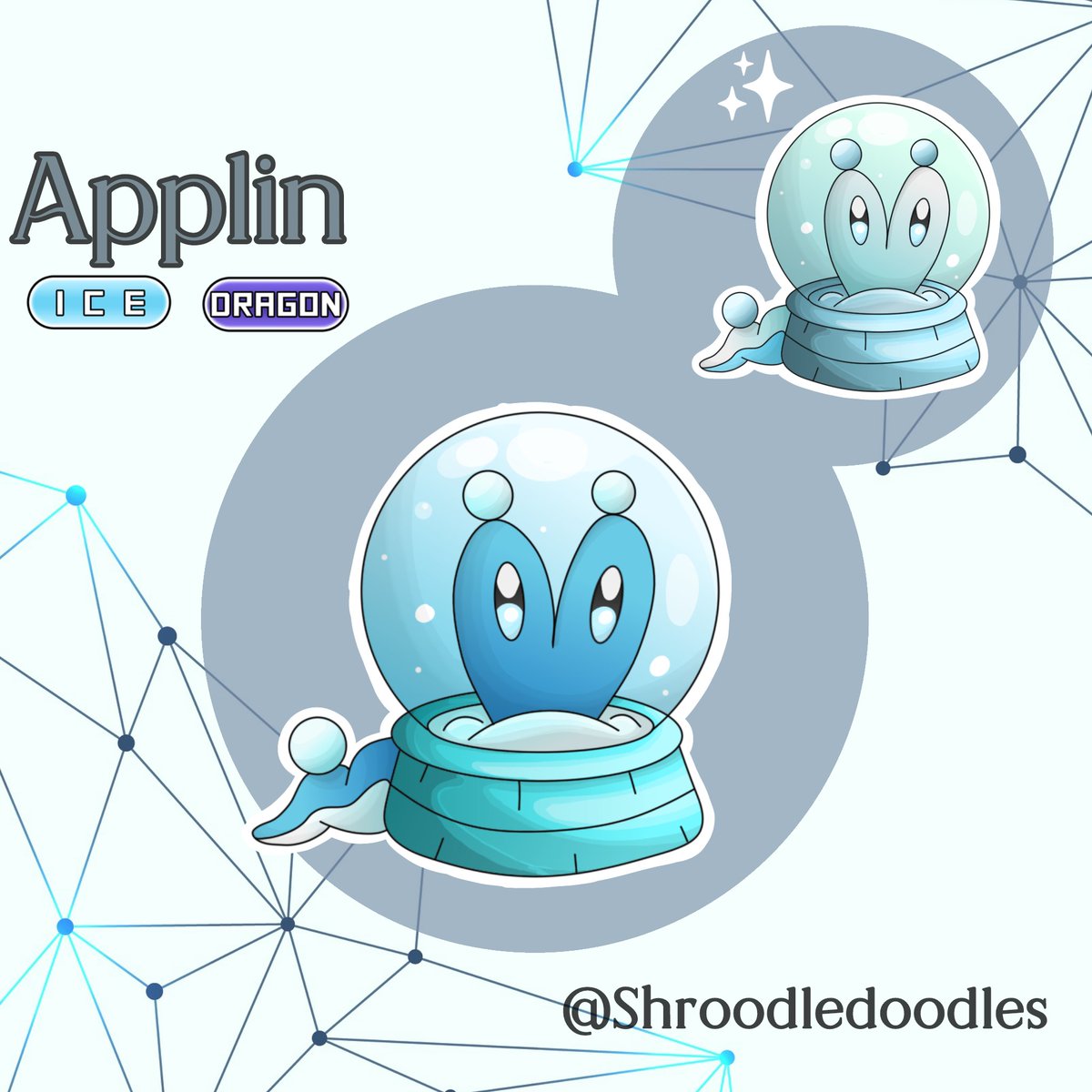 Shroodledoodles's tweet photo. An applin based on an ice worm.. Evo's coming soon.
#fakemon #pokemon #fakemonartist https://t.co/WGITuFWTLB