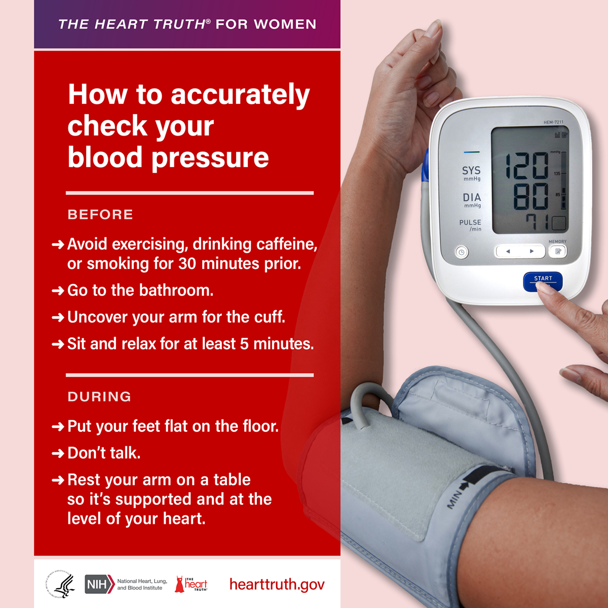 For Black and Latina women, the risk of heart disease is especially great. Black and Latina women typically have higher rates of heart disease risk factors, including high blood pressure, overweight and obesity, and diabetes. go.nih.gov/3DwvAfn