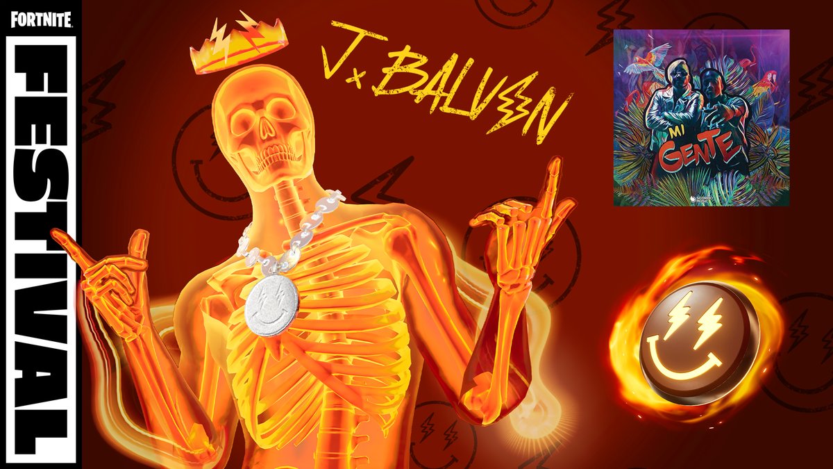 J Balvin makes a reactive return to Fortnite! Get the Balvin Bundle in the shop.