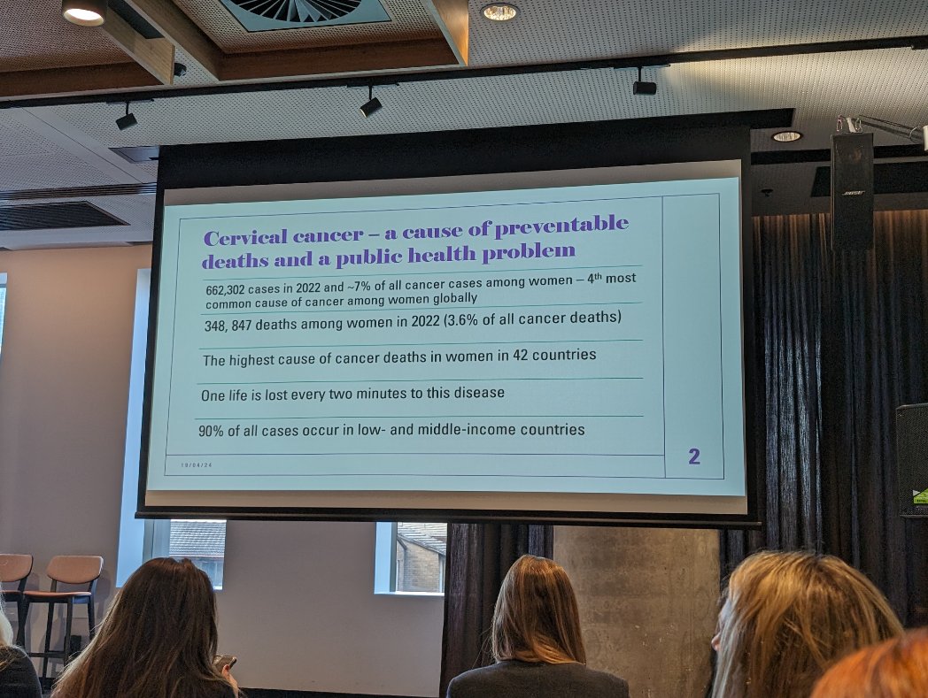 Prof Biswajit Paul highlights the cervical cancer burden - exactly why I do research on this preventable cancer #CaPri2024