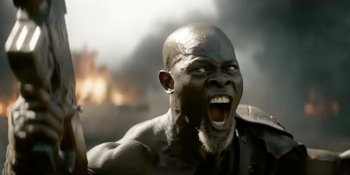With #RebelMoonPartTwo, Zack Snyder utilizes the immense power & talent of the great @djimonhounsou to an extent unseen since Steven Spielberg's 'Amistad'.