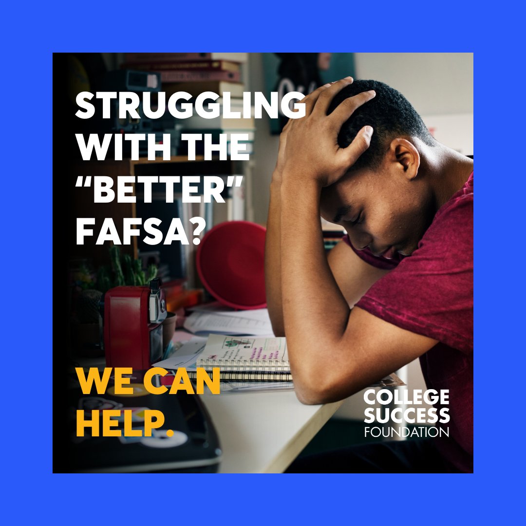 Let's get students across the FAFSA finish line! Questions? Need support? We can help. Connect with us at FAFSAhelp@collegesuccessfoundation.org. #FAFSAFastBreak #FinancialAid #College #WAedu